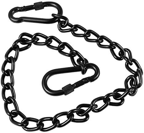 SEWOART Chaîne en Acier Inoxydable pour Hamac Et Balançoire 66 Cm Support Extérieur Robuste Crochets Ajustable Solide Et Flexible