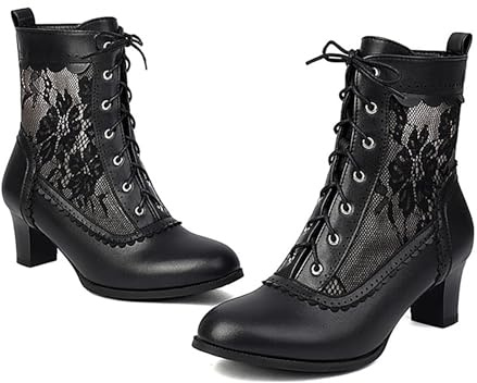 High Heels, Mary Jane Schuhe Damen Oktoberfest Hochzeit Tanzschuhe Blockabsatz High Heel Chunky Mary Jane Schuhe Halbschuhe Mit Runde Zehenpartie Pumps Vintage Dirndlschuhe Elegant Ballerinas