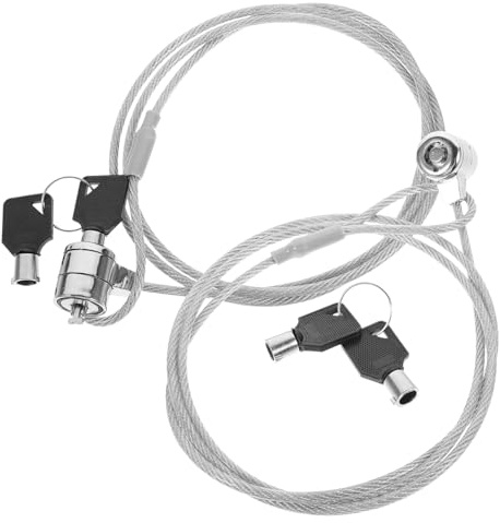 Verrou D’ordinateur Portable Antivol, Câble en Alliage, Lot de 2 Sets