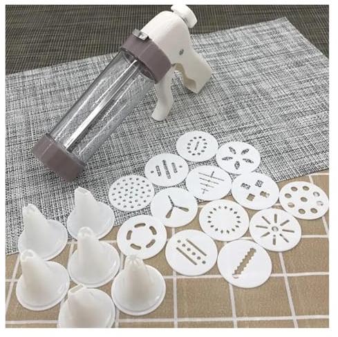 Ensemble de pistolet de décoration de crème de gâteau, seringue à pâtisserie, buse en acier inoxydable, presse-agrumes, extrudeuse, outils de cuisson, 1 pièce