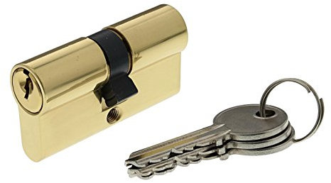 Bricard 30101 Cylindre de serrure double entrée Securipro dimension 30+30 mm en Laiton