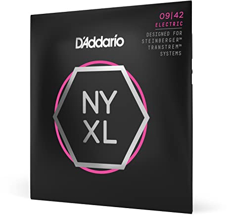 D'Addario Premium Saiten E-Gitarre Double Ball End | HÖCHSTE QUALITÄT DER BELIEBTESTEN SAITENMARKE | NYXL0942 | New York Stahl |Super Light (09-42)