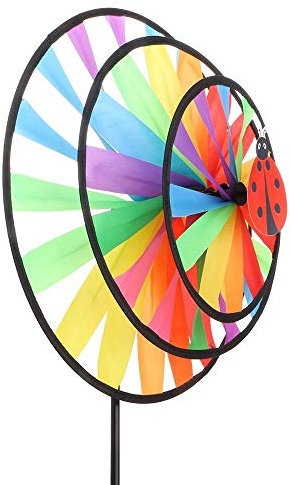 Uteruik - Girandola a vento per insetti, decorazione per feste, giardino, ruota del vento, piccione e uccelli, 1 pezzo, Y-# 1
