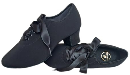 Vailando Latin Practice Dance Shoes Split Sole Lace Up Salsa Jazz Shoe (UK_Footwear_Size_System, Adult, Women, Numeric, Medium, Numeric_8)