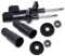 ATEC Germany 2x amortisseurs à gaz avant jambe de suspension y compris kit de protection contre la poussière, 2x paliers de dôme avant Compatible avec RENAULT CLIO, TWINGO II (CN0_)