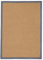 carpetfine Sisalteppich Naturfarbe 240x340 cm handgewebt mit Bordüre aus Baumwolle in Grau | Moderner Rutschfester Flachgewebeteppich Uni aus Naturfasern für Wohnzimmer, Schlafzimmer