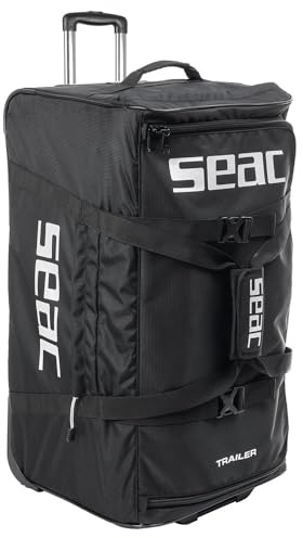 SEAC Trailer, Sac à roulettes pour équipement de plongée, 110 litres, 73x40x38 cm