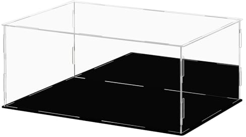 JFUTD Teca Espositiva Vetrina Espositiva per Collezionismo Vetrinetta Espositiva per Soggiorno, Camera da Letto, Ufficio,2mm, 45/50/55/60/65/70cm(55x55x25cm/22x22x10in)