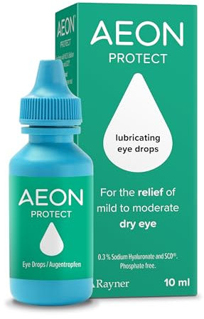 Rayner AEON Protect - Eye Drops for Mild to Moderate Dry Eye - Contact Lens Friendly, 10ml