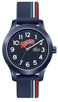 Lacoste Analog Quarzuhr für Kinder Kollektion LACOSTE.12.12 Kids mit Blaues Silikonarmband - 2030028