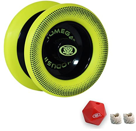 Yomega Xodus II YoYo– Includes Roller Bearing Technology, Rubber Rims and Wing Shape Design – Professional Responsive YoYos Intermediate Level Play (Black Yellow)
