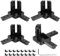 LALAGO 4pcs Eckverbinder, 3-Weg Profilverbinder,40x40 Eckhalterung mit Schrauben für Standard Aluminium-Extrusionsprofil（schwarz）