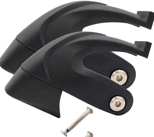 HWHXCZYH Roller Skate Stoppers - 2 Pack Durable Inline Skate Brake Pads for Kids and Adults - Easy to Install Replacement Brakes for Rollerblades (Fits 6mm Axle & 0.98 Stopper Base) (Black)