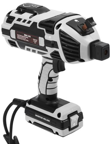 Begoniape Soldadora manual 4,6 kW, 20-200 A, cortador de plasma, IGBT, soldador, electrodos, soldadora láser (diámetro del alambre de soldadura: 2,5 – 3,2 mm), gris