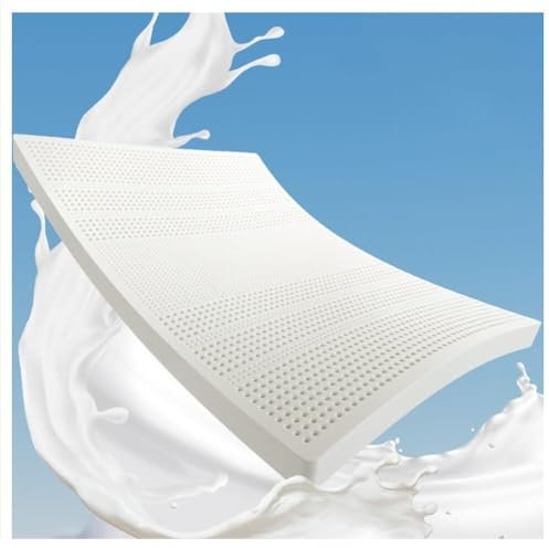 Matratzenauflage aus 100 % Naturlatex, langlebig und nicht leicht zu falten, Memory-Schaum-Matratzenauflage, Naturlatex-Matratze, Farbe: 7,6 cm, Größe: 135 x 200 cm