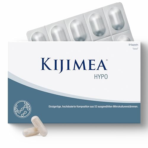 Kijimea® HYPO (ehem. K53) – Hochdosierte Komposition aus 53 aufeinander abgestimmten Bakterienstämmen, die auch in der natürlichen Darmflora vorkommen | Wissenschaftlich geprüft | 9 Kapseln