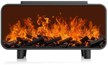 Diffusore di aromi a LED, umidificatore con effetto fiamma, 7 colori, 200 ml, per oli essenziali, con Waterless Auto Shut-Off