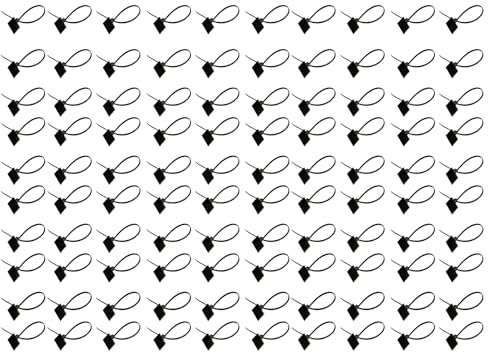 Fascette stringicavo | 100 fascette in nylon – Gestione dei cavi con etichettatura, fissaggio a stringa, per interni, giardino, esterni, casa, officina