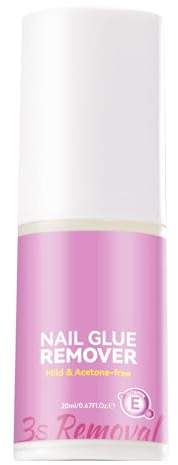 Press On Nagellim Borttagningsmedel 20 milliliter Snabbverkande Skonsam | Spray för borttagning av nagelgel För Pedikyr Daglig Användning Nybörjare Och Professionella Användare