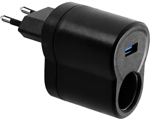 Adaptador de encendedor de cigarrillos, adaptador de corriente de coche 110V-220V AC a DC,Transformador convertidor de corriente de pared para GPS, purificador de aire mini heladera