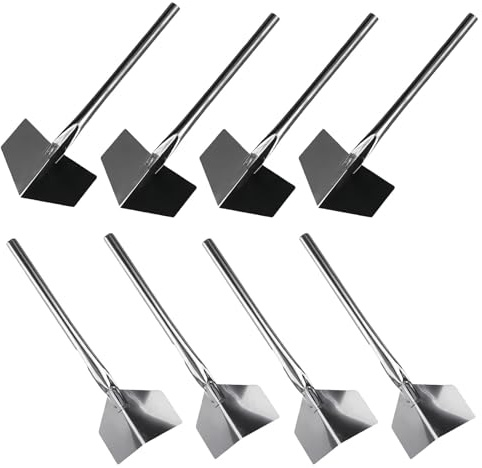 8PCS Inside and Outside Corner Trowel Plastering Tools, Stainless Steel 90 Degree Corner Plastering Trowels, Plaster Tools for Drywall Corners Shaping & Building Projects