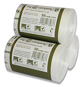 My Eco Company Sacs de déchets de cuisine 5L/6L compostables alimentaires. Poubelle à compost – 150 sacs (5 litres/6 litres)