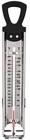 Termometro Candy Friggere/Marmellata/Zucchero/Sciroppo/Gelatina Termometro con gancio appeso e clip per pentole Termometro da cucina in acciaio inossidabile Termometro per alimenti