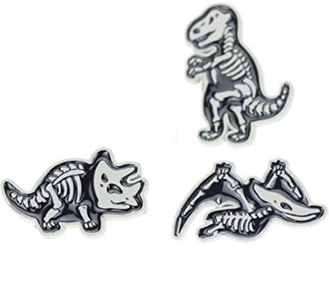 1 Set squelette de dinosaure Pin épinglette Badges Boutons Broche Broches pour Accessoires Costume