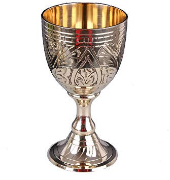 XXSC-ZC Copa de Vino de latón, cóctel de Licor de Jerez, Vidrio de Vodka de Whisky, Vidrio de Cobre Tallado, Vidrio clásico, 120 ml