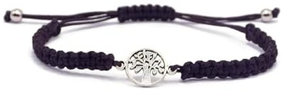 Storela Handmade Silver Plated Tree of Life Bracelet Personalized Braided Charm Bracelet Perfect for Womens & Men Ideal for a Friendship Bracelet, Anniversary & Festival Accessories