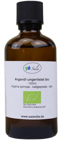 Sala Arganöl kaltgepresst ungeröstet food grade BIO 100 ml Glasflasche