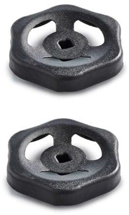 Ganter Normelemente, Blechhandrad, Ventilrad, Ventilgriff, Absperrventil, 2 Stück, GN 227.6-ST-90-V9-SW, Durchmesser 90mm, Vierkant V9