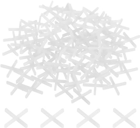 sourcing map Lot de 2 000 entretoises de carrelage, 1,5 mm, en forme de croix pour carrelage mural, sol, outils pour installation de carreaux de céramique, blanc