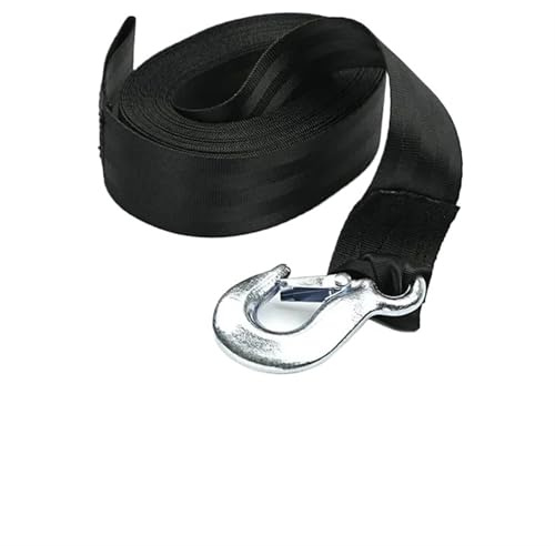 Cinta Remolque 2 Tons Car Towing Rope Strape Cable with U Hooks Shackle High Strength Nylon with Reflective Light For Car Truck Trailer SUV(4m)