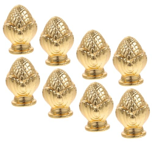 DOITOOL 8 piezas Tapas Decorativas para Lámparas Doradas Accesorios para Pantallas con Rosca Embellecedores para Lámparas de Mesa y Diseño Elegante para Decoración del Hogar