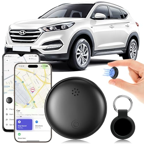 GPS Tracker per Auto, Localizzatore GPS per Auto Compatibile con iOS e Android, Air Tracker senza abbonamento, Copertura Globale In Tempo Reale Tracciare Magnetico GPS Nascosto per Auto/Moto