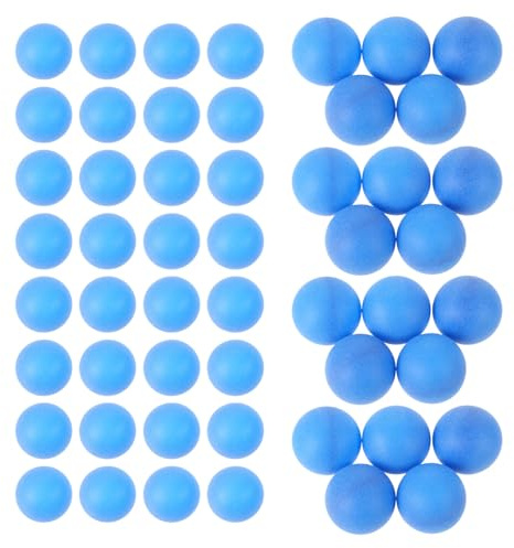 ibasenice 50 Balles de Ping-Pong 40 mm en Plastique PP, Balles Tennis de Table pour Entraînement et Loisirs