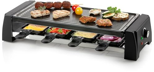 DOMO DO9189G Raclette 8p gril + pierre à cuire