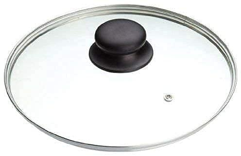 Copper Top Tempered Glass Saucepan Casserole Frying pan Lid (14 cm, 16 cm, 18 cm, 20 cm, 22 cm, 24 cm, 26 cm, 28 cm, 30 cm, 32 cm, 34 cm, 36 cm, 38 cm, 40 cm) Replacement Lids for Pans and Pot (40cm)
