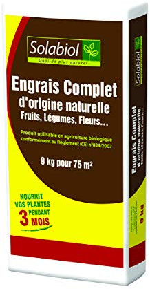 SOLABIOL Engrais Complet - 9Kg - Sac - Mini-Granulés - Epandage Facile & Sans Poussière - Double Action Starter & Nutrition Longue Durée SOCONAT9