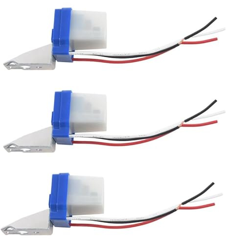 Retail 3X AC DC 12V 10A Automatic Lamp Twilight Switch Light Sensor Twilight Switch - (Color: Red)