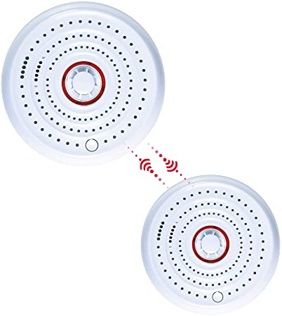 Firexo fxo Interlinked Heat Alarm for Kitchen - Wireless Heat Detector Alarm with 10Year Tamper Proof Battery & Quick Alerts-Can be Interlinked with fxo Carbon Monoxide & Smoke Alarm (sold separately)