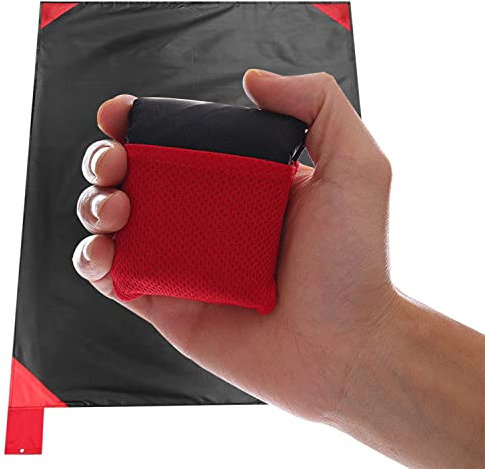 Mini-Picknickdecke, wasserdicht und sanddicht, Stranddecke, Camping, Wandern, Reisen, Camping, Picknick, 70 x 110 cm, leicht und zusammenklappbar, super klein genug, um in Ihre Tasche zu passen