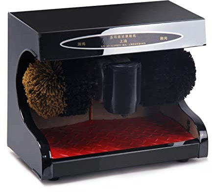 Lucidascarpe elettriche, Pulisci scarpe con spazzole, Lucidascarpe, Macchina a induzione automatica, Scarpe con spazzole elettriche Bctric, Lucidascarpe elettrica ultra durevole per hotel (Nero)