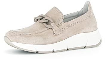 Gabor Femme Chaussures Basses, Dame Mocassin,Chaussons,Semelle intérieure Amovible,Loafer,Chaussures d'affaires,Beige (oasi),37.5 EU / 4.5 UK