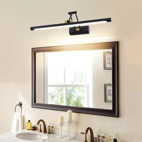 TYhogar LED Luz de Espejo de Baño 12W 57CM, Iluminación Interior para Armario, Cuadro y Maquillaje - 4000K IP44