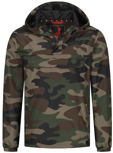 Höhenhorn Lepon Herren Jacke Windbreaker Camo Grün Gr. M