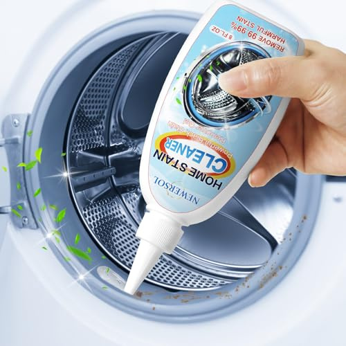 NEWERSOL Black Stain Remover Gel Washing Machine Cleaner Front Loader Grout Cleaner Home Stain Removal Gel for Washer Kitchen Sink Showers Bathroom and Floor Tile 8Fl Oz