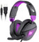Cuffie Gaming, Cuffie Gaming Cablate con Microfono Cancellazione del Rumore, 3D Surround Sound, Cuffie Comfort con LED RGB, Archetto Regolabile, Jack Audio 3.5 mm, Cavo 1.8m, PS4 PS5 PC One Mac Switch