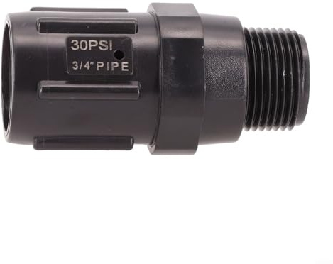 Fauhapyway Reductor de presión de riego por goteo de jardín de 3/4 pulgadas, regulador de válvula de control de flujo de agua de 30 PSI para sistema de rociadores, equipo de riego agrícola